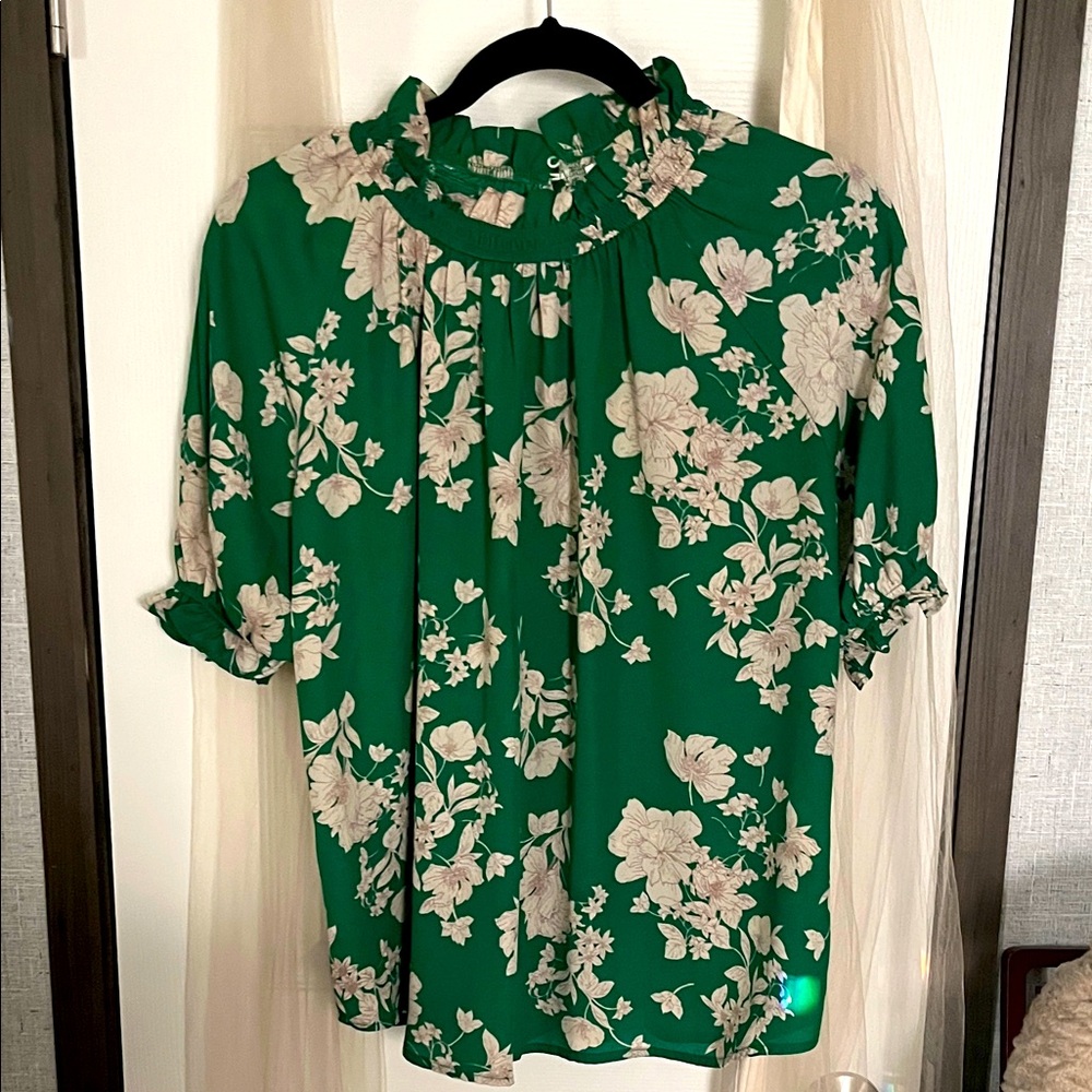 Sienna Sky Green Floral Blouse